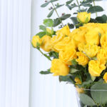Yellow Spray Roses In Vase 5 03