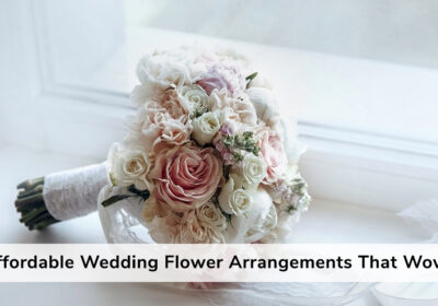 Affordable Wedding Flower Arrangements That Wow 8 Elegant and budget-friendly wedding flower arrangements featuring roses, greenery, and seasonal blooms, beautifully styled to create a stunning and memorable look.