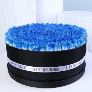 Flower Delivery Abu Dhabi 67 Mystic Blue Rose Box