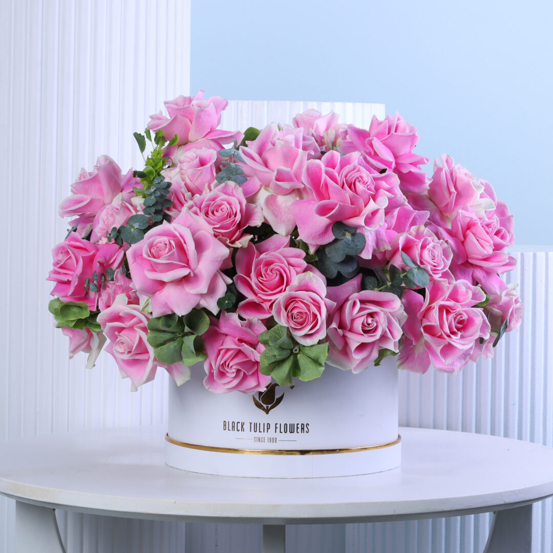 pink rose luxury box