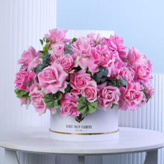 Elegant Pink Rose Luxury Box