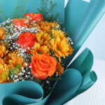 Cheerful Orange Medley Bouquet 3 04