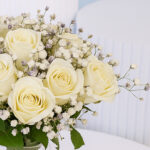 Classic White Roses in Vase 5 2
