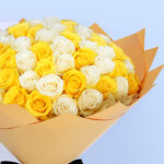 White and Yellow Rose Bouquet 5 2