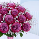 Deep Purple Roses in Vase 5 2