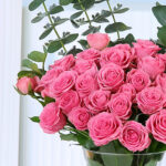 Pink Spray Rose in Vase (20 stems) 4 3