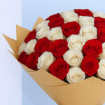 Red and White Roses Bouquet 4 3