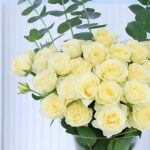 White Spray Rose in Vase (20 stems) 3 3