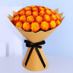 Sunset Rose Bouquet 1 double-orange-rose-bouquet