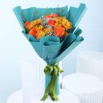 Cheerful Orange Medley Bouquet 1 orange-bouquet