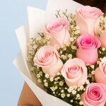 Pink Roses & Cake Combo 4 04