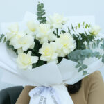 White Roses & Eucalyptus Bouquet 3 04