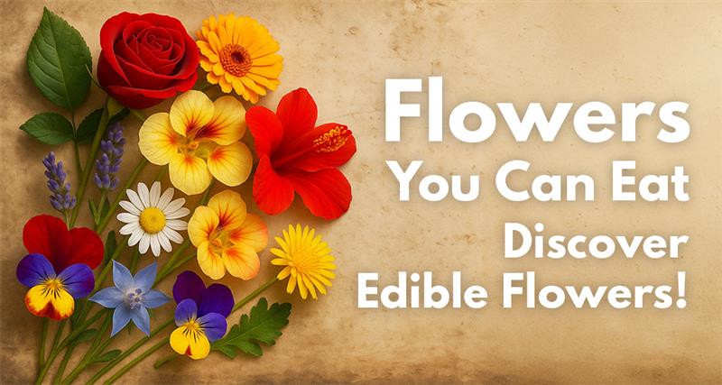 Flowers You Can Eat (Yes, Really!) - Discover Edible Flowers 1 Fresh colorful edible flowers for cooking and garnishing.