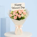 Radiant Women's Day Bouquet 1 peach-rose-bouquet-01-25