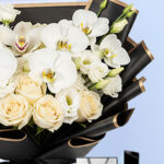 YSL Libre with White Orchids & Cream Roses 3 03