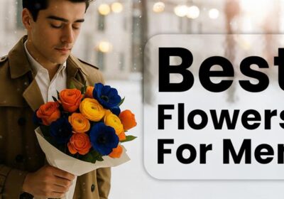 “Stylish bouquet featuring bold and masculine flowers like orchids, sunflowers, and succulents — modern floral gift idea for men.”