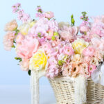 Luxury Pastel Rose & Hydrangea Basket 3 03