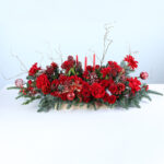 Christmas Candle Tray with Red Flowers 2 christmas-candle-flower-tray_02