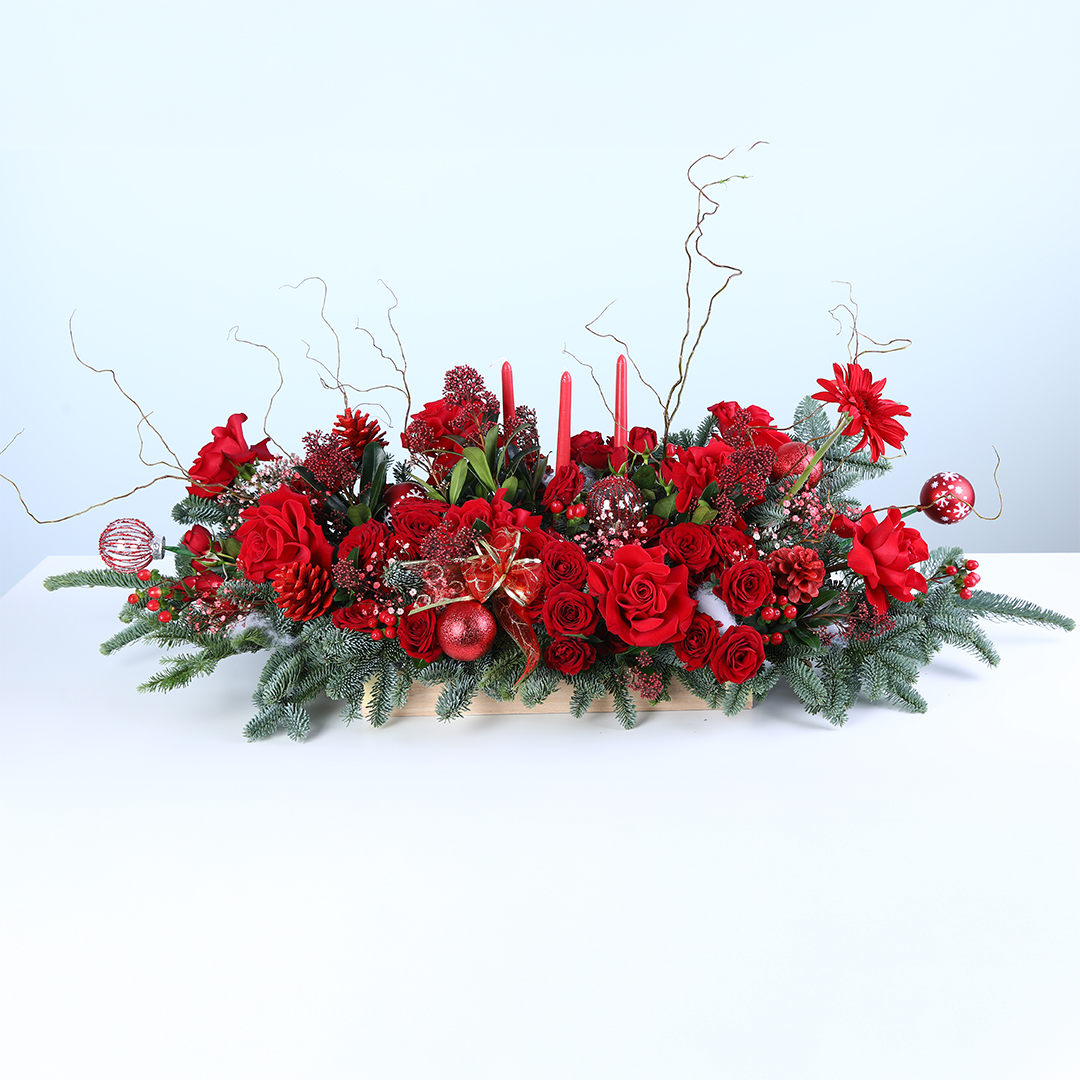 christmas-candle-flower-tray_02 christmas candle flower tray 02