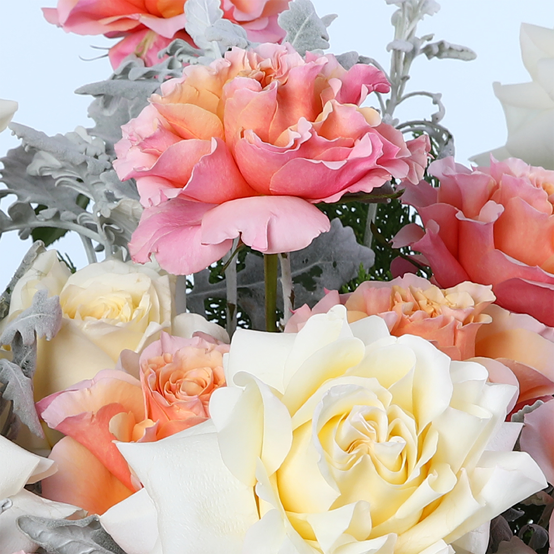 white-orange-roses-basket-with-lindt_05 white orange roses basket with lindt 05