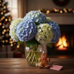 Hydrangeas Gingerbread Cookie 3 11zon