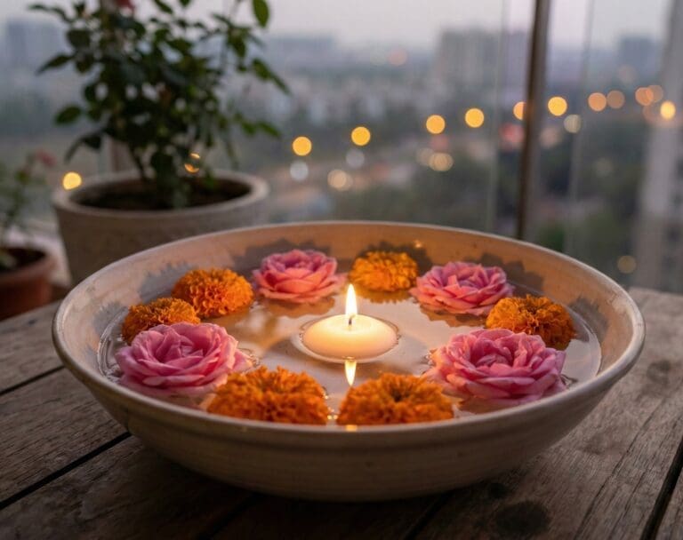 Idea 4: The Floating Flower Bowl (Calm & Zen)