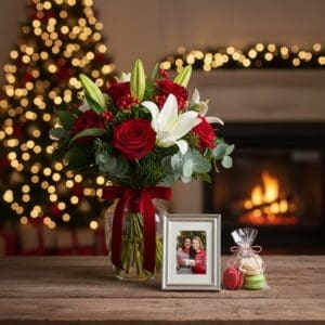 Mixed Christmas Bouquet Macarons 5 11zon