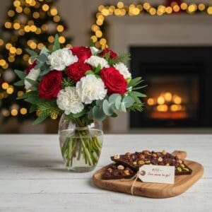 Mixed Seasonal Blooms Chocolate Bark 2 11zon