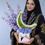 purple-bloom-crescent-arrangement