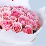 Charming 40 Roses Bouquet 4 feminine-charm-light-pink-titanic-roses_04