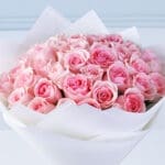 Charming 40 Roses Bouquet 5 feminine-charm-light-pink-titanic-roses_05