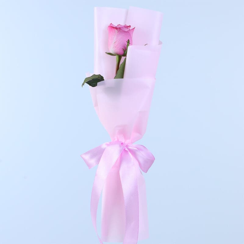 single purple rose bouquet 2026 02