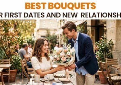 Best flowers for a first date – pastel rose, tulip, and daisy bouquet for new relationships