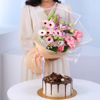 Flower Not Found 26 Dreamy Pastel Choco Ice Cream Cake Gift