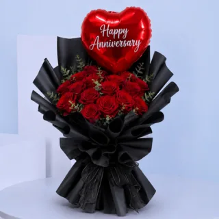 20 Red Rose Anniversary Charm